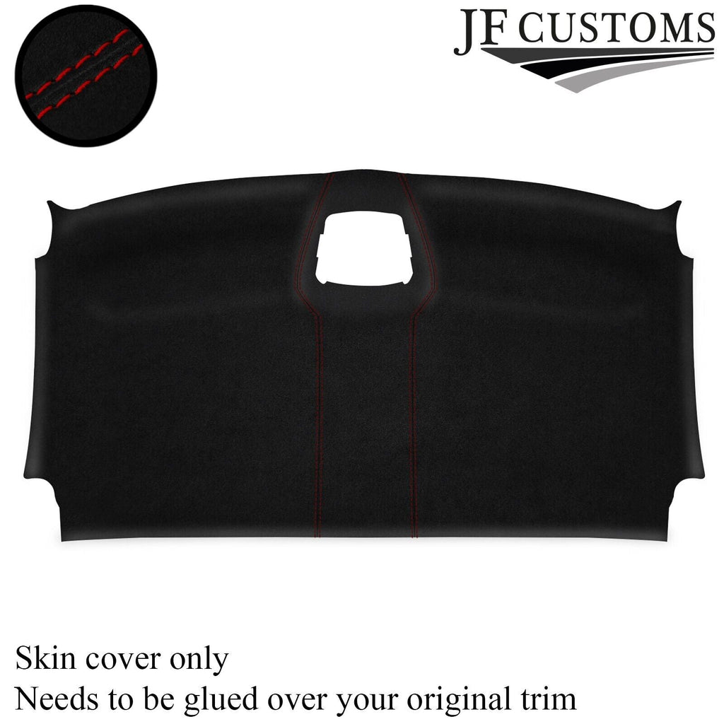 DARK RED STITCH LUXE SUEDE FRONT HEADLINER COVER FITS VW CRAFTER 06-17