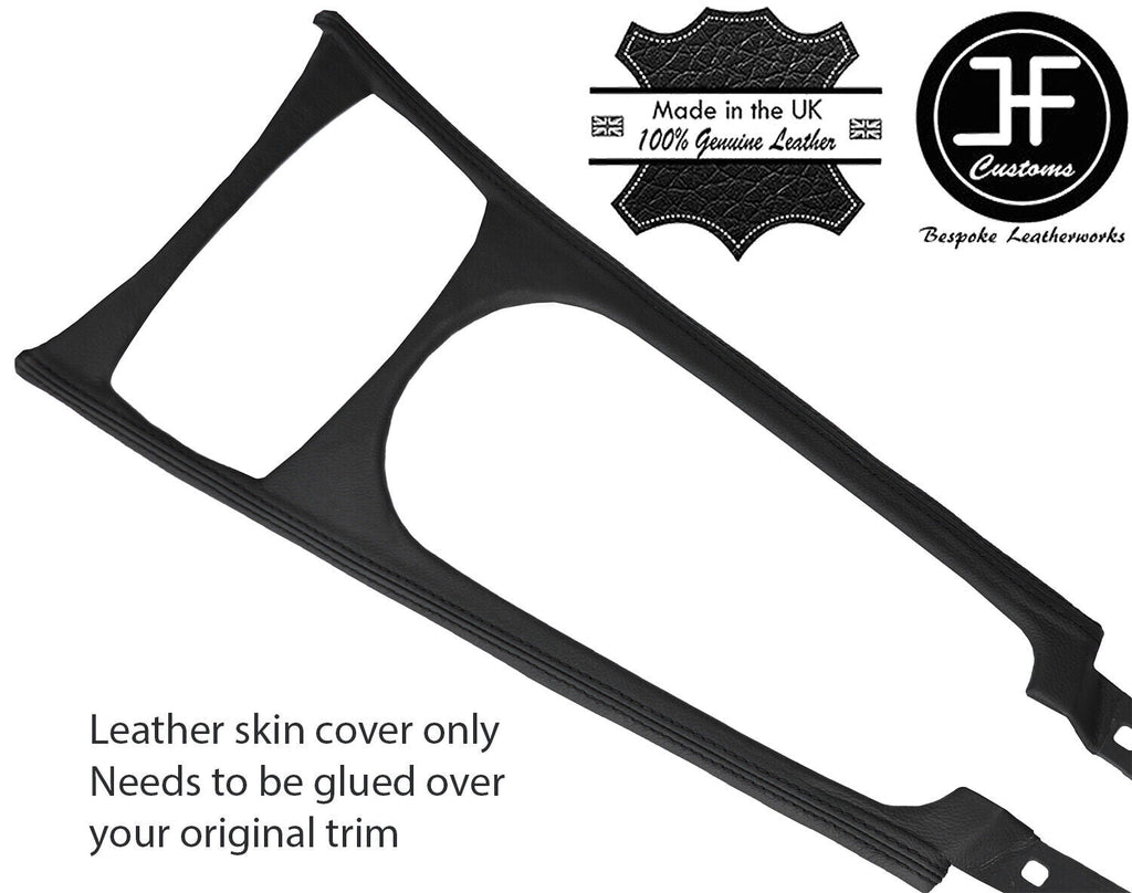 BLACK STITCH CENTRE CONSOLE TRIM LEATHER COVER FOR BMW Z4 E85 03-11 DESIGN 2