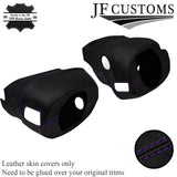 PURPLE STITCH LEATHER STEERING SHROUD COVER FOR HONDA CIVIC MK6 EK4 EK9 96-00