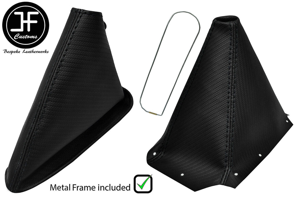 BLACK STITCH CARBON VINYL GAITER SET+FRAME FOR NISSAN SKYLINE R34 1998-2002