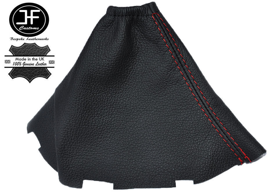 RED STITCH MANUAL LEATHER GEAR STICK GAITER FOR TOYOTA COROLLA VERSO 04-08