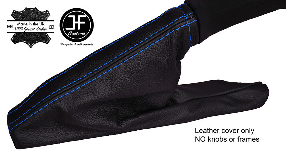 BLUE STITCHING LEATHER HANDBRAKE GAITER FITS SUBARU LEGACY OUTBACK 07-09
