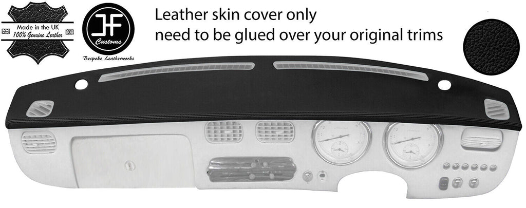BLACK TOP GRAIN REAL LEATHER TOP DASH DASHBOARD COVER FITS NISSAN FIGARO