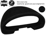 BLACK STITCH SPEEDO GAUGE HOOD SUEDE COVER FOR MAZDA MX5 MK1 MIATA 89-97 JF1