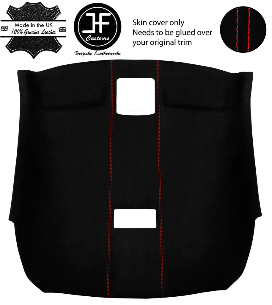 RED STITCH ROOF HEADLINING LINER LUXE SUEDE COVER FITS NISSAN GT-R R35 09-19