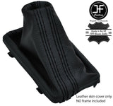 BLACK STITCH LEATHER GEAR GAITER FITS AUDI A7 S7 2012-2018 AUTO AUTOMATIC DSG