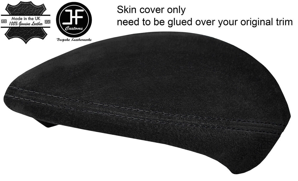 BLACK STITCH SPEEDO CLUSTER HOOD SUEDE COVER FOR BMW 1 SERIES E81 E82 E87 E88