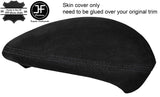 BLACK STITCH SPEEDO CLUSTER HOOD SUEDE COVER FOR BMW 1 SERIES E81 E82 E87 E88