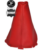 RED LEATHER MANUAL GEAR GAITER FITS AUDI Q5 TDI TFSI QUATTRO 2008-2015