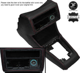 RED STITCH CONSOLE GEAR SURROUND LEATHER COVER FITS VW GOLF 2 MK2 JETTA 83-92