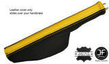 BLACK & YELLOW LEATHER HANDBRAKE GAITER FITS AUDI TT 1998-2006 CUSTOM NEW