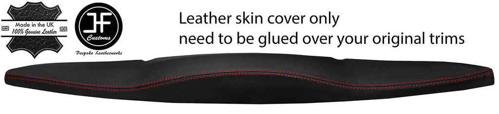 RED STITCH REAR INNER TAILGATE PANEL LEATHER COVER FOR SMART FORTWO 451 07-14