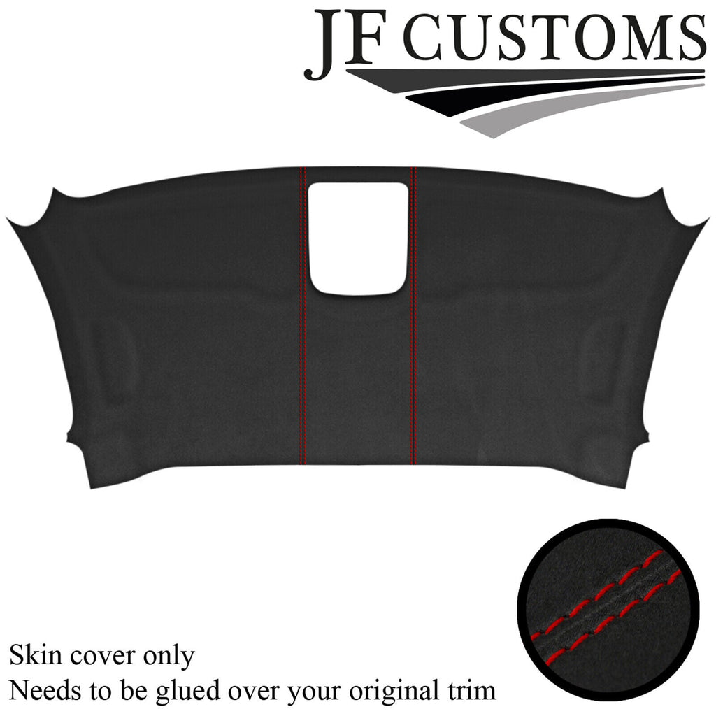 D RED STITCH D GREY SUEDE FRONT HEADLINER COVER FOR MERCEDES VITO 14-21 VAN