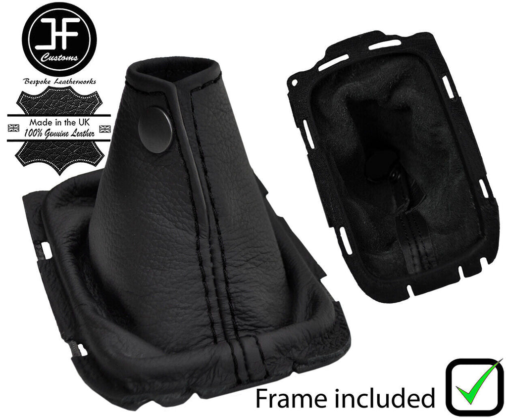 BLACK STITCH LEATHER GEAR + PLASTIC FRAME FOR MITSUBISHI ECLIPSE GT 1999-2006