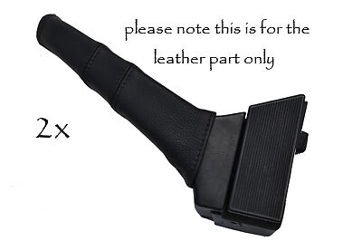 FITS PORSCHE 911 964 2X DOOR HANDLE LEATHER COVERS black stitch CUSTOM NEW
