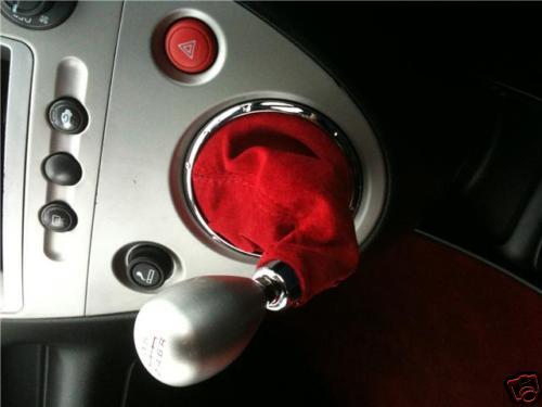FITS HONDA CIVIC TYPE R RED GAITOR SHIFT BOOT PU SUEDE 01+ CUSTOM NEW MADE IN UK