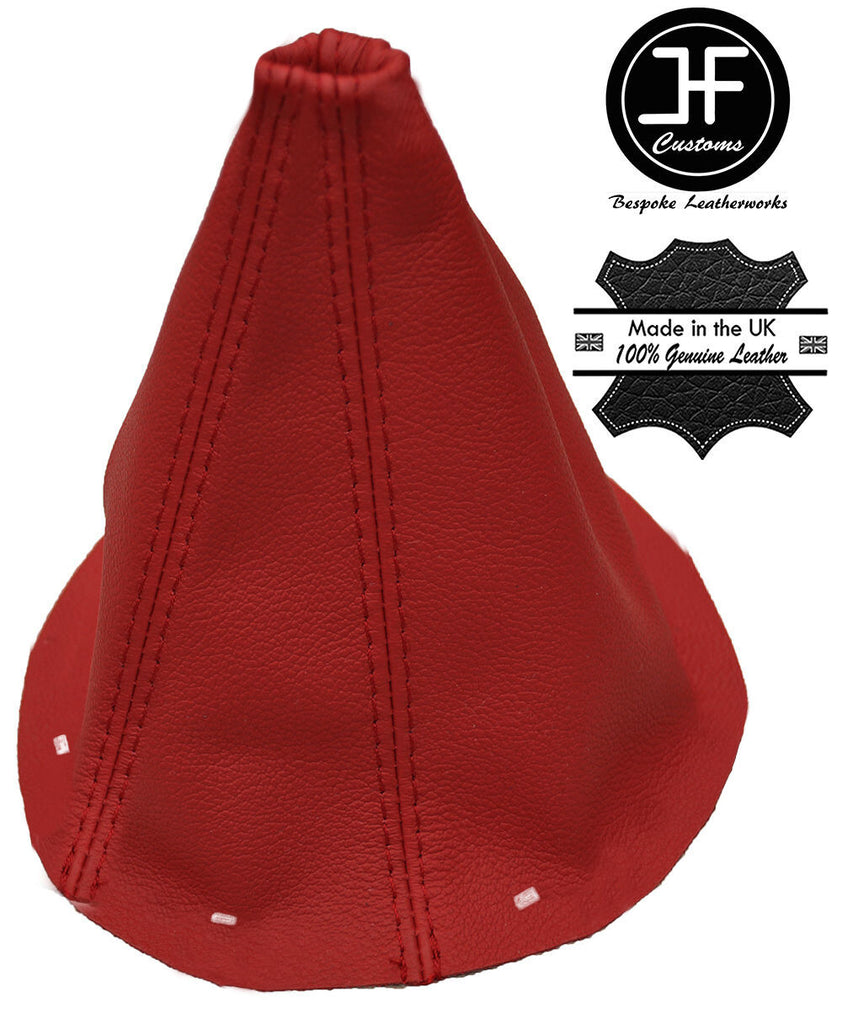 DARK RED LEATHER MANUAL GEAR GAITER FITS TOYOTA AVENSIS 03-08 CUSTOM NEW