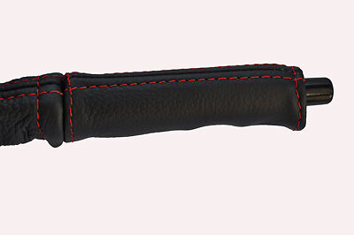 red stitch FITS FORD FIESTA MK1 76-83 LEATHER HANDBRAKE HANDLE COVER CUSTOM NEW