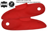 RED REAL LEATHER 2X DOOR CARD TRIM COVERS FOR LOTUS ELISE S1 96-01 STYLE 2