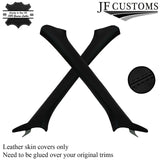 BLACK STITCH LEATHER PILLAR KIT COVERS FITS SUBARU IMPREZA WRX STI 05-07