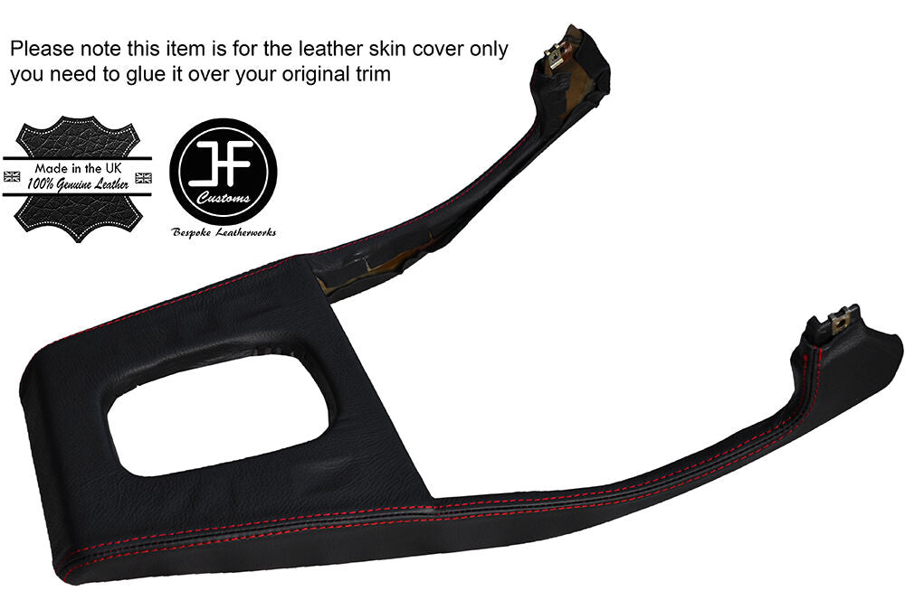 RED STITCH AIR CON GEAR SURROUND LEATHER COVER FITS BMW 5 SERIES E28 81-87