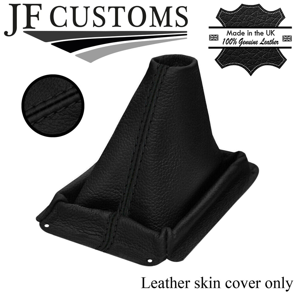 BLACK STITCH TOP-GRAIN LEATHER GEAR GAITER FITS FORD CAPRI MK1 69-74 CUSTOM NEW