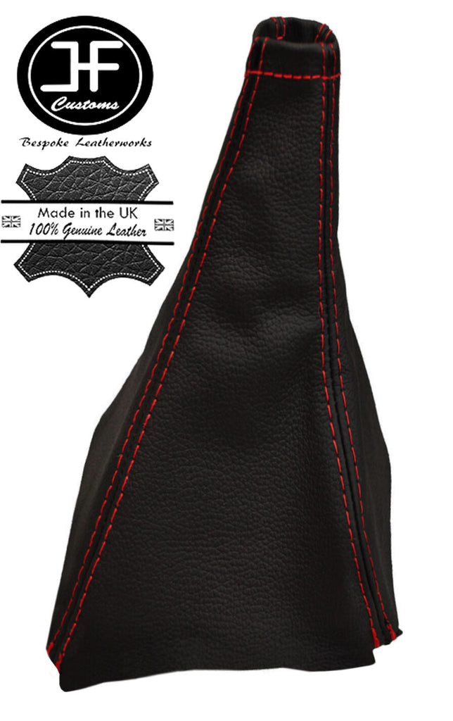 RED STITCHING REAL LEATHER MANUAL 5 SPEED GEAR GAITER FITS X-TRAIL 2001-2003