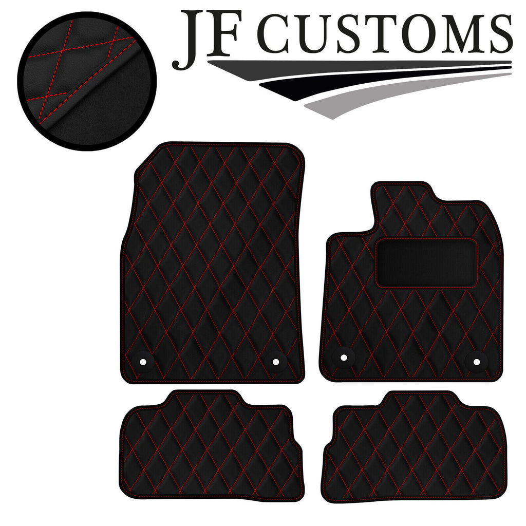 RED DIAMOND STITCH VINYL 4X TAILORED FLOOR CARPET FOR SUZUKI KIZASHI  09-21 JF1