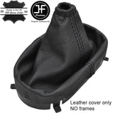 BLACK STITCH TOP GRAIN REAL LEATHER MANUAL GEAR GAITER FOR CORVETTE C6 2005-13