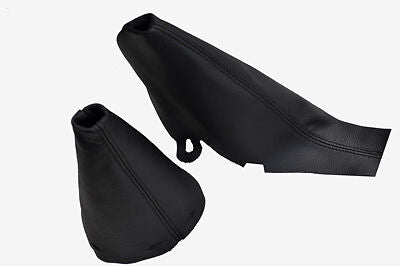 FITS BMW MINI COOPER ONE S 1 2001-2006 GAITERS SET BLACK STITCHING CUSTOM NEW