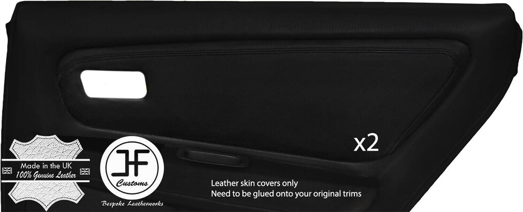 BLACK STITCH 2X REAR DOOR CARD TRIM LEATHER COVER FOR TOYOTA JZX 100 CHASER