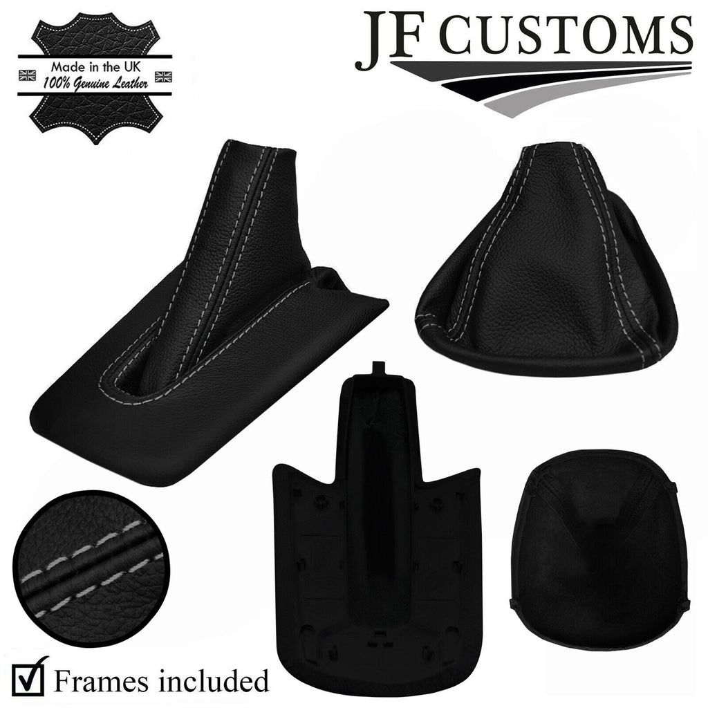 GREY STITCH GEAR HANDBRAKE GAITER+PLASTIC FRAME FOR BMW Z4 E85 E86 02-08