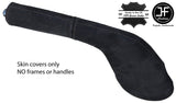 BLACK STITCH REAL SUEDE HANDBRAKE GAITER+HANDLE COVER FOR MAZDA RX7 FC3S 86-91