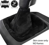 BLACK STITCHING REAL SUEDE MANUAL GEAR GAITER FITS HYUNDAI i30 2012-2016