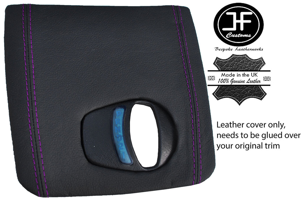 PURPLE STITCH AUTOMATIC GEAR SURROUND LEATHER COVER FITS TRIUMPH 2000 MK2