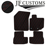 RED DIAMOND STITCH VINYL 4X TAILORED FLOOR CARPETS FOR SUZUKI SPLASH 08-14