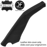 BLACK STITCH LEATHER HANDBRAKE GAITER FITS MITSUBISHI PAJERO SHOGUN MK3 99-2006