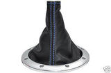 FITS AUDI TT LEATHER GEAR GAITER SHIFT BOOT M BLUE ST 98-06 CUSTOM NEW