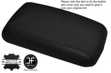 BLACK STITCHING LEATHER ARMREST LID COVER FITS MITSUBISHI COLT 1992-1996