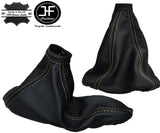 TAN STITCH REAL LEATHER GEAR & HANDBRAKE GAITER FITS ALFA ROMEO MITO 08-17