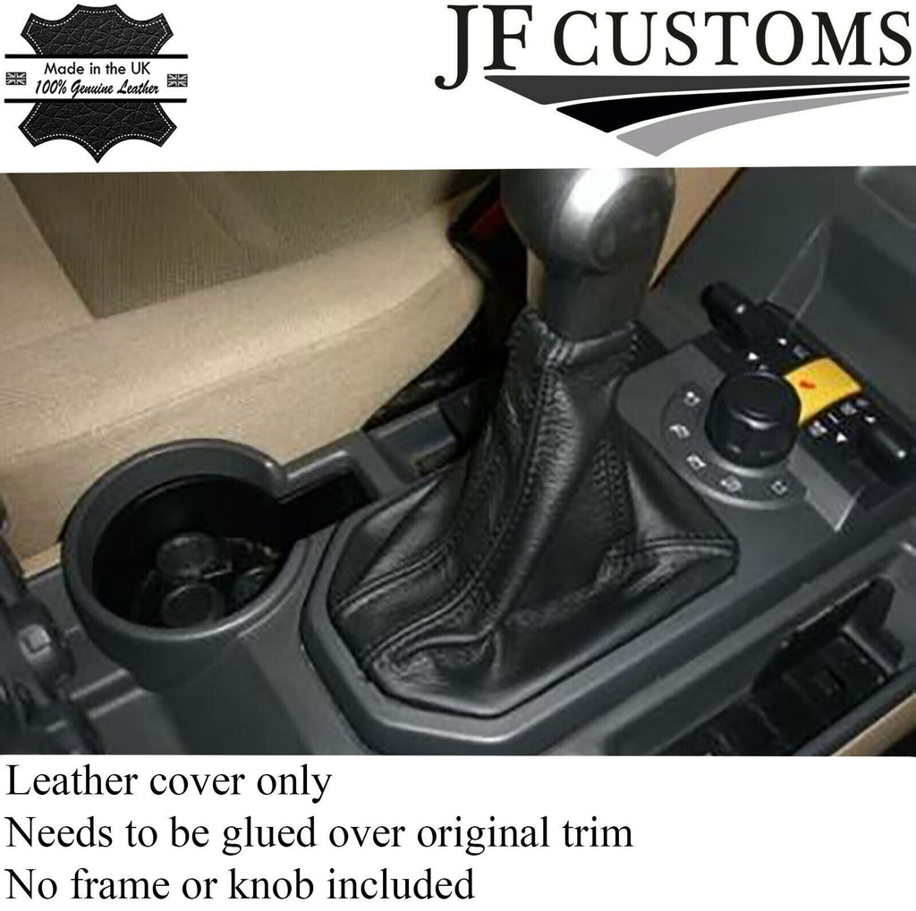 FITS LANDROVER DISCOVERY 3 LEATHER GEAR GAITER 04 - 09 CUSTOM NEW MADE IN UK