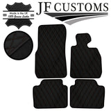 BROWN DIAMOND STITCH VINYL 4X TAILORED FLOOR MAT CARPETS FOR BMW F30 F31 12-16
