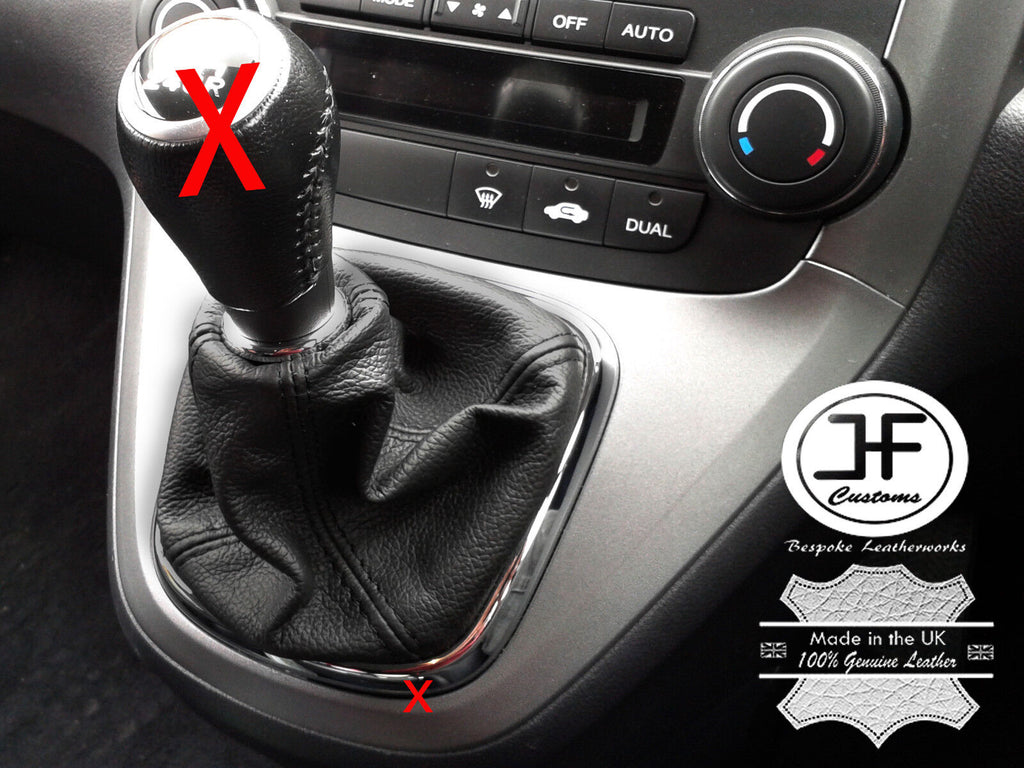 FITS HONDA CR-V CRV 2006+ GENUINE LEATHER GEAR GAITER BOOT COVER CUSTOM NEW