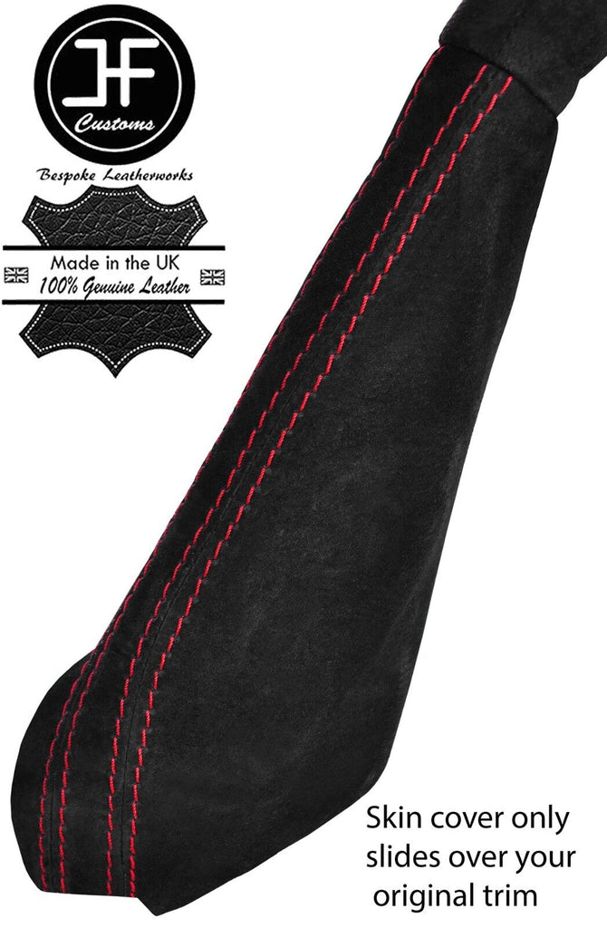 RED STITCHING SUEDE HANDBRAKE GAITER FOR MITSUBISHI 3000GT GTO 90-00 CUSTOM NEW