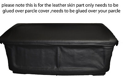 black stitching FITS SMART CABRIO 2000-2004 PARCEL SHELF LEATHER COVER ONLY