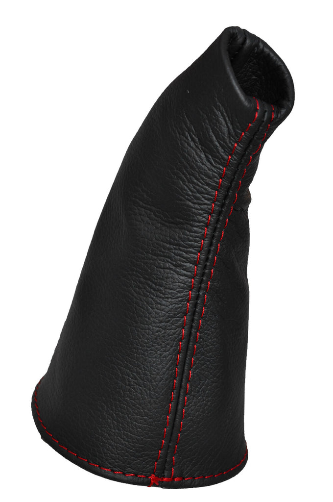RED DOUBLE STITCH FITS HONDA CIVIC TYPE R 2001-2005 LEATHER GEAR GAITER BOOT