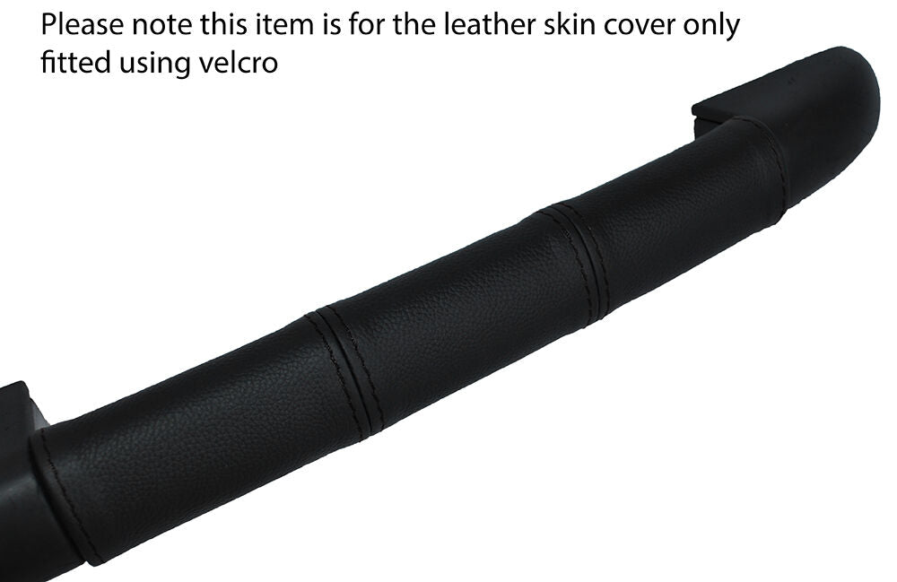 BLACK STITCH PASSENGER SIDE DASH HANDLE LEATHER SKIN COVER FITS VW BEETLE 98-11