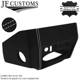 WHITE STITCH LEATHER CONSOLE DASH RADIO SURROUND FOR FIAT 124 SPIDER CLASSIC