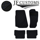 BLUE DIAMOND STITCH VINYL 4X TAILORED FLOOR CARPETS FOR MAZDA RX8 03-12 JF1