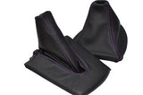 FITS BMW Z4 E85 E86 GEAR + HANDBRAKE GAITER BOOT purple st CUSTOM NEW MADE IN UK
